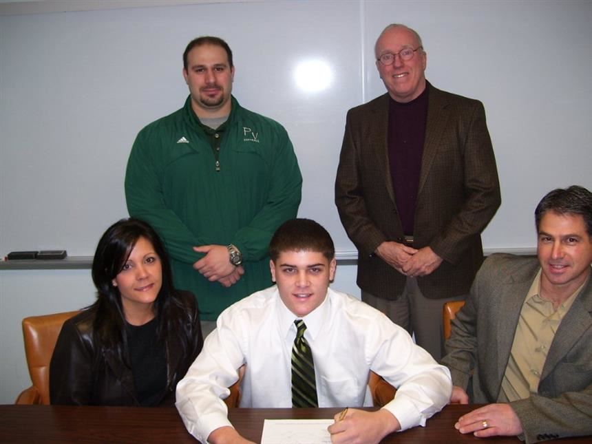 Mr. Max Wassel on Signing Day during his high school career; property of Max Wassel 